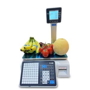 Possafe CAS CL-3000 Price Computing Food Weighing Scale with Integrated Label Printer (30 KG)