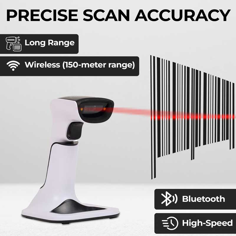Possafe LQC-201 Wireless Barcode Scanner with Bluetooth Cradle - Image 2