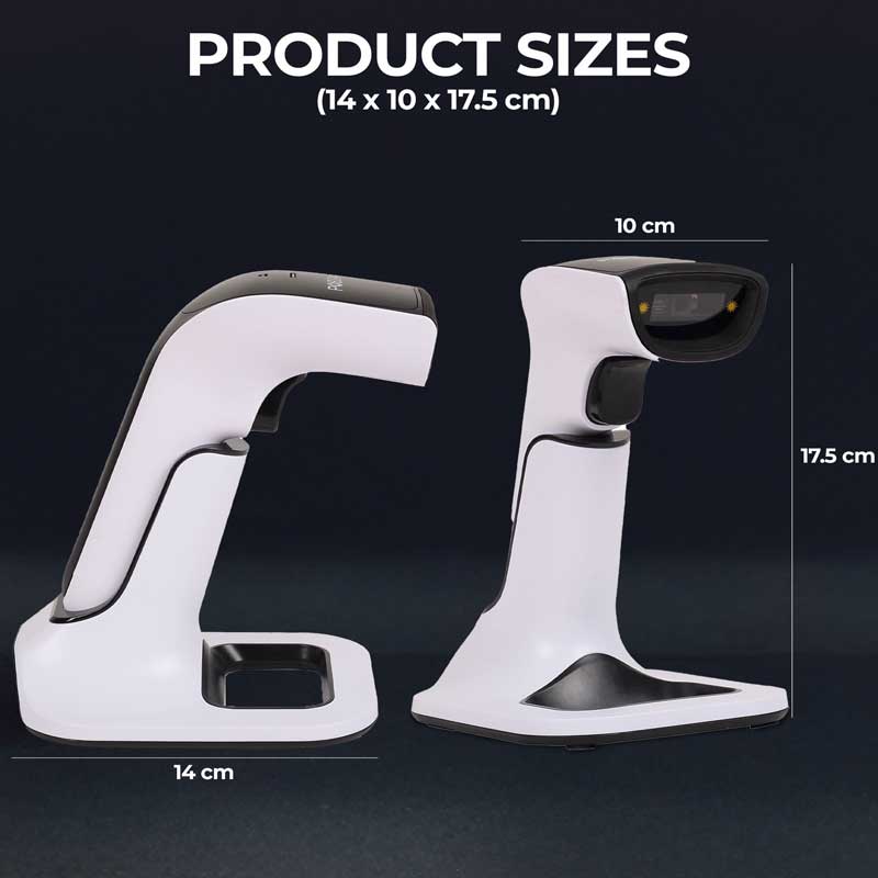 Possafe LQC-201 Wireless Barcode Scanner with Bluetooth Cradle - Image 4