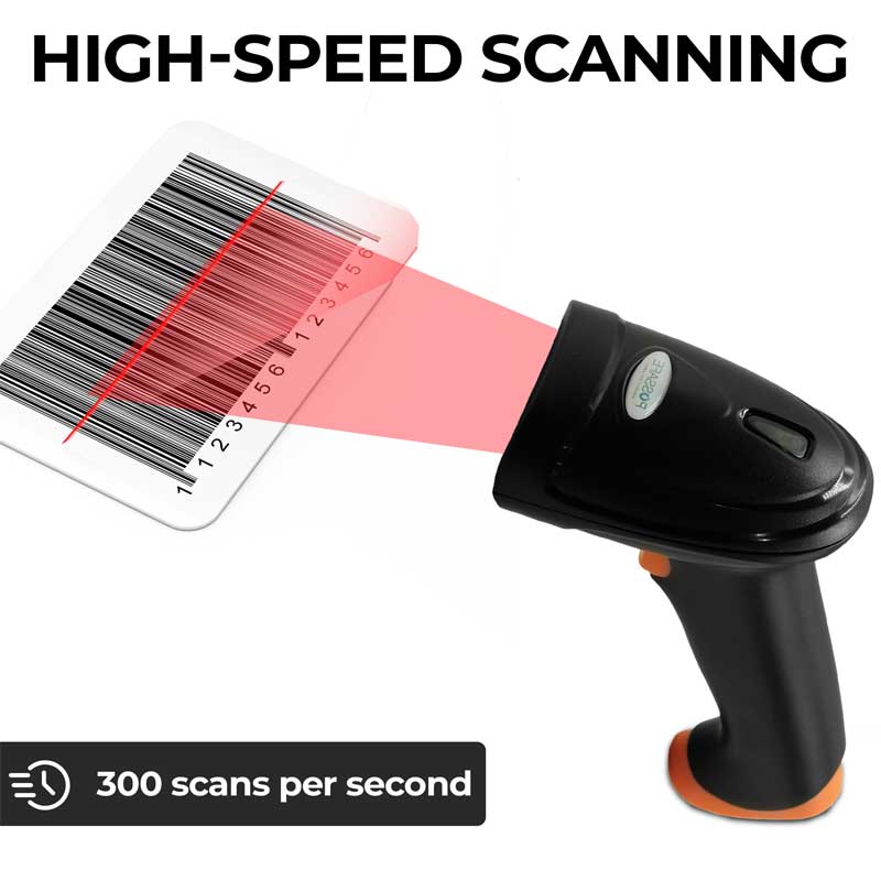 Possafe LQE-101 Handheld Wired Barcode Scanner with USB Cable - Image 3