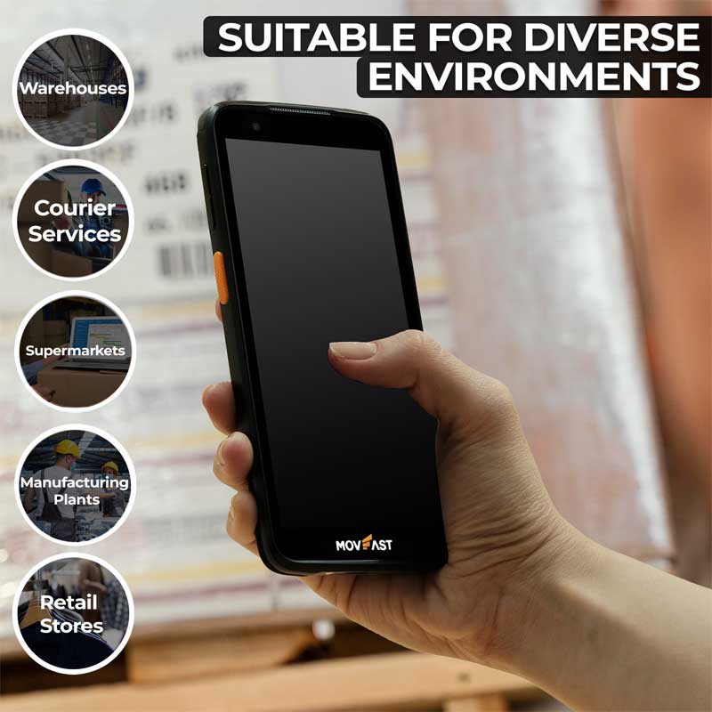 Possafe Movfast T15 Mobile Data Terminal PDA Handheld Android with 1D 2D Barcode Scanner - Image 7